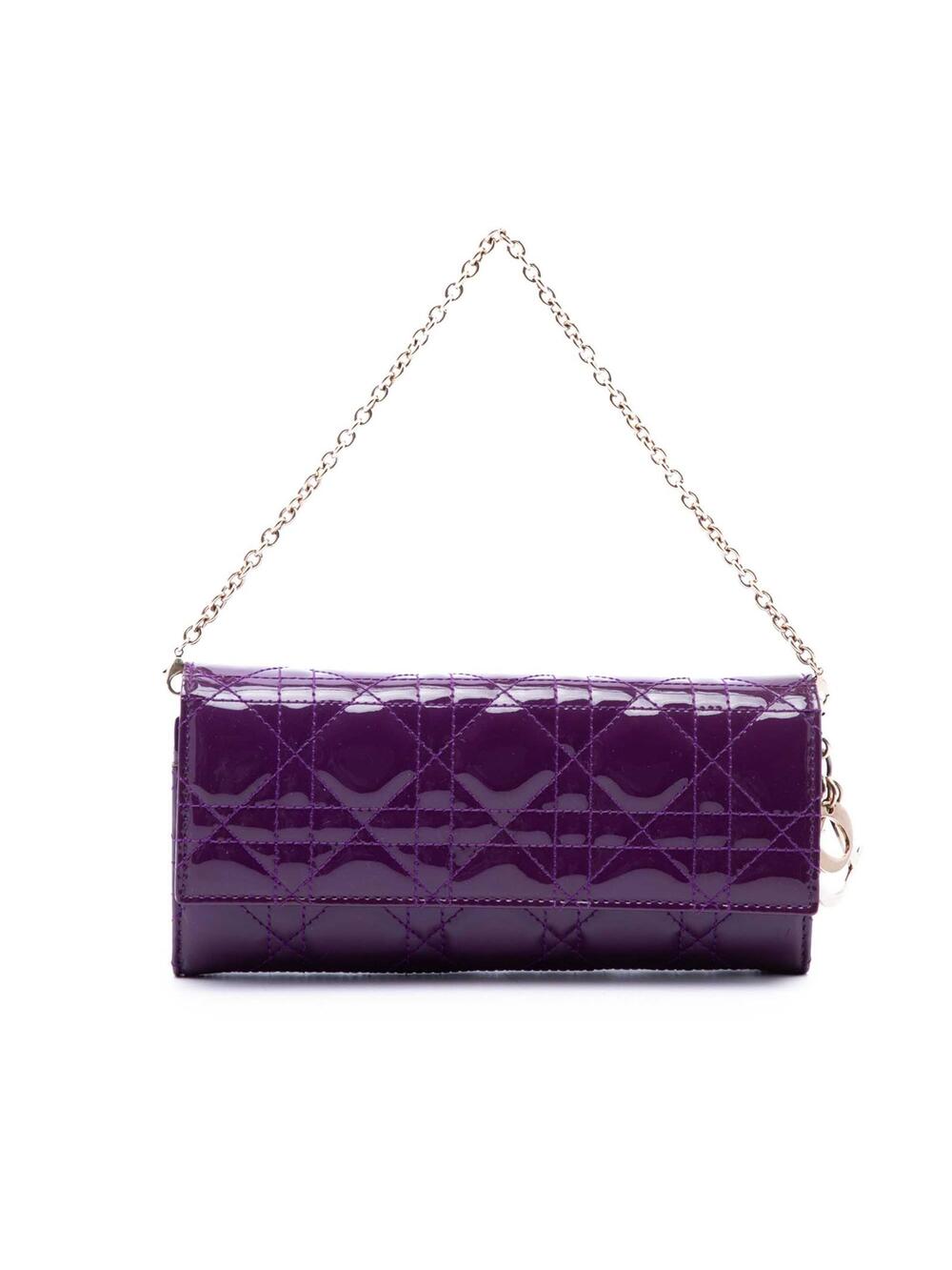 Dior Patent Cannage Lady Wallet On #360382D77B